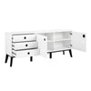 SABINE Sideboard Buffet 180cm - White/Black