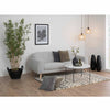 LUCIO Round Marble Coffee Table 80cm - White & Black