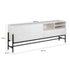MOGEN Sideboard  Buffet 185cm - White & Black