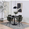TITAN Round Dining Table 110cm - Black