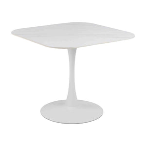 MARTA Square Dining Table 90cm - White