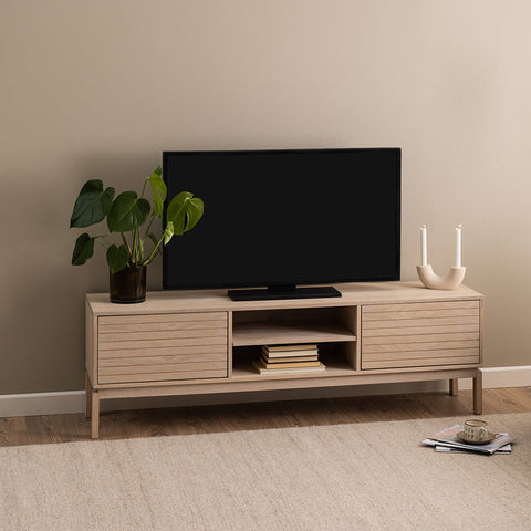 LINLEY Entertainment TV Unit 160cm - Oak - innovatec.com.au