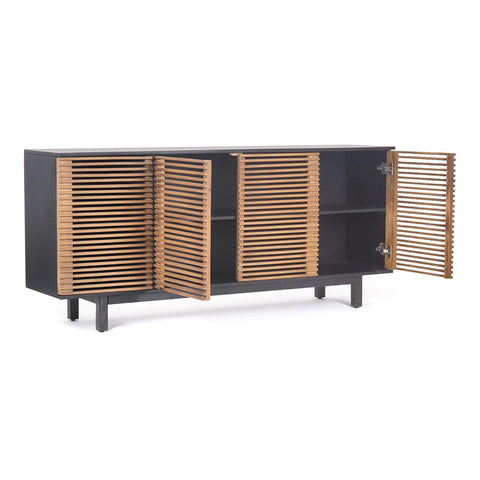 ACADIA Sideboard 170cm - Honey & Black - innovatec.com.au