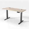 ALVIS Standing Desk with Lift 1.5M - Warm Oak & Black