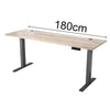 ALVIS Standing Desk with Lift 1.8M - Warm Oak & Black