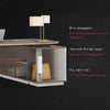 ANDERS Executive Desk Reversible Return 2.2M - Hazelnut & Beige