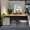 ANDERS Executive Desk Reversible Return 2.0M - Hazelnut & Beige