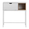 BATLEY Study Desk Console 91.5cm - White & Natural