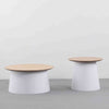 ZEEBA Coffee Table 69cm - White & natural