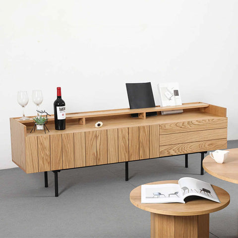 ZANE Entertainment TV Unit 160cm - Natural Oak