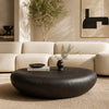 TREVINO Microcement Round Coffee Table 100cm - Charcoal