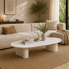 TREVINO Microcement Round Coffee Table 165cm  - Off-White