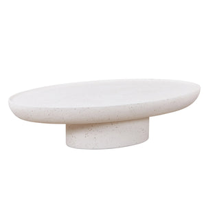 TREVINO Oval Coffee Table 140cm - Off White