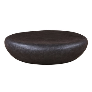 TREVINO Microcement Round Coffee Table 100cm - Charcoal