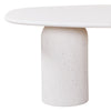 TREVINO Microcement Oval Dining Table 200cm - Off-White
