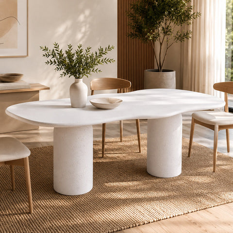 TREVINO Dining Table 200cm - Off-White