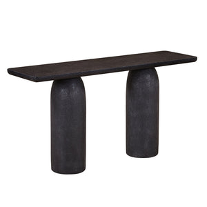 TREVINO Microcement Console Table 150cm - Charcoal