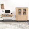 KAIDAN Study Desk 120cm - Oak & Black