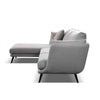 RANNI 3 Seater Sofa With Left Chaise - Warm Grey