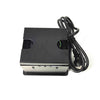 In Desk Cable Management Cubby Power & USB Box - 13cm -  Black