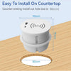 In Desk Wireless Charging & USB Cable Cubby Management Dock - 9cm - Black