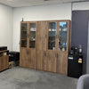 BALDER 5 Door Display Unit 200cm - Warm Oak
