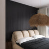 WOODFLEX Flexible Acoustic Wood Slat Wall Panel - Black Coated - 3000mm x 600mm