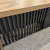 AFTAN BLACK HAWK Limited Edition - Executive Desk Pedestal & Left Mobile Return 180cm - Warm Oak &Black