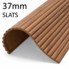 WOODFLEX Flexible Wooden Slat Wall Panel - Walnut Veneer - 2700mm x 600mm - Half Round 37mm