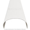 WOODFLEX PRIMED FLEXIBLE UNDERBENCH - HALF ROUND 27 - 900 X 600