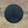 In Desk Wireless Charging & USB Cable Cubby Management Dock - 9cm - Black