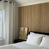 WOODFLEX Flexible Wooden Slat Wall Panel - Oak Veneer - 3000mm x 600mm - Half Round