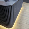 HALO Reception Desk 180cm - Black
