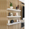 WOODFLEX Outdoor & Indoor Solid Hard Wood Slat Wall Ceiling Pool Fence Cladding - Paulownia - 2700mm x 545mm