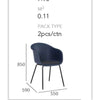 COLLEEN Dining Chair - Black