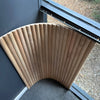 WOODFLEX Flexible Wooden Slat Wall Panel - Oak Veneer - 3000mm x 600mm - Half Round