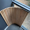 WOODFLEX Flexible Solid Paulownia Wood Slat Wall Panel -  2700mm x 600mm - Half Round
