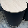 220-240cm VENTURA Reversible Executive Desk - Left or Right Return - Oak & Black