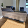 CONROY 2.4M Reception Desk Right Panel - Warm Oak & Black