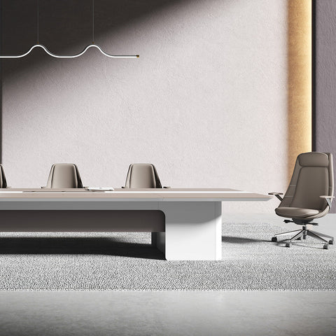 LUSH Boardroom Table 280cm - Light Grey - innovatec.com.au