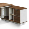 ANDERSON Executive Desk 1.6M Reversible - Hazelnut & Beige