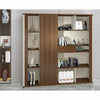ANDERSON Display Unit 200cm - Hazelnut & Beige