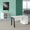 ASPEN Single Workstation 140cm - Reversible - White & Black