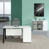 ASPEN Single Workstation 160cm - Reversible - White & Black