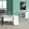 ASPEN Single Workstation 160cm - White & Black