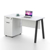 ASPEN Single Workstation 140cm - White & Black