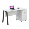 ASPEN Single Workstation 140cm - White & Black