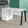 ASPEN Single Workstation 140cm - White & Black