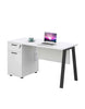 ASPEN Single Workstation 160cm - Reversible - White & Black