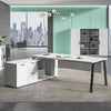 ASPEN Executive Desk 220cm - White & Black